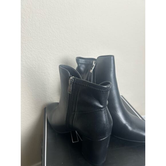 NEW MIA Carla Booties Women’s Size 8.5 Boots Black Chunky Heel Fall Winter Vegan - Picture 13 of 16